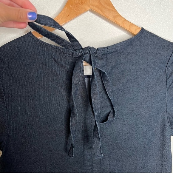 Cuyana Denim Tee Dress blue extra small - Picture 7 of 10